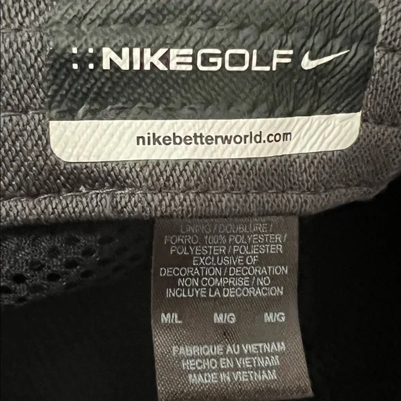 Mens Nike Golf Praying Hands Masters Bucket Hat Black Malbon M/L White - Picture 4 of 5